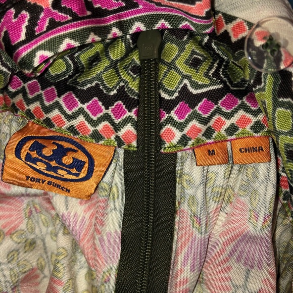 Tory Burch Patterned Silk Maxi Dress, Size Medium. - Picture 6 of 8